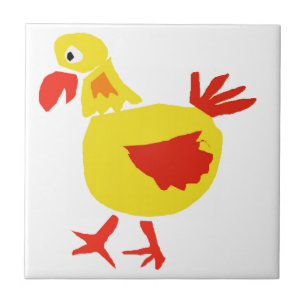 XX- Primitive Art Chicken Tile