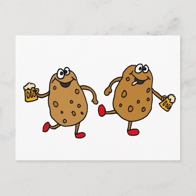 XX- Smashed Potatoes Cartoon Postcard (Front)