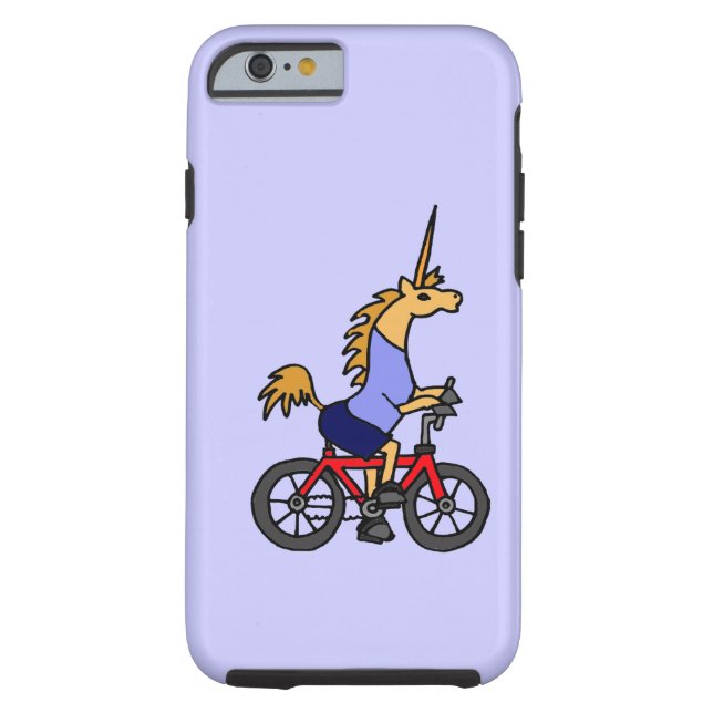 XX- Unicorn Riding Bicycle Cartoon Case-Mate iPhone Case (Back)