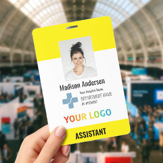 XXL Personalised Hospital Employee Logo & Photo ID Badge