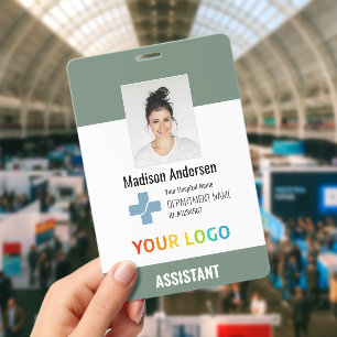 XXL Personalised Hospital Employee Logo & Photo ID Badge