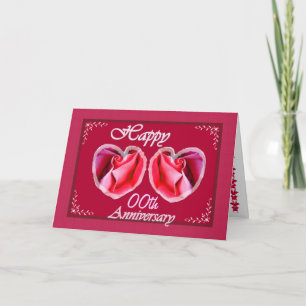 xxth Wedding Anniversary Fern Filled Heart Card