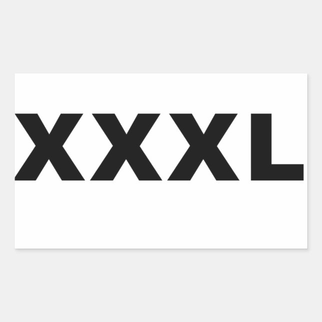 XXXL RECTANGULAR STICKER (Front)