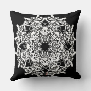 Xylographic Octa Glyph Pillow