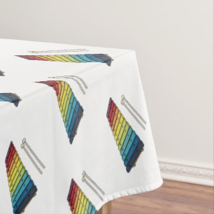 Xylophone cartoon illustration tablecloth
