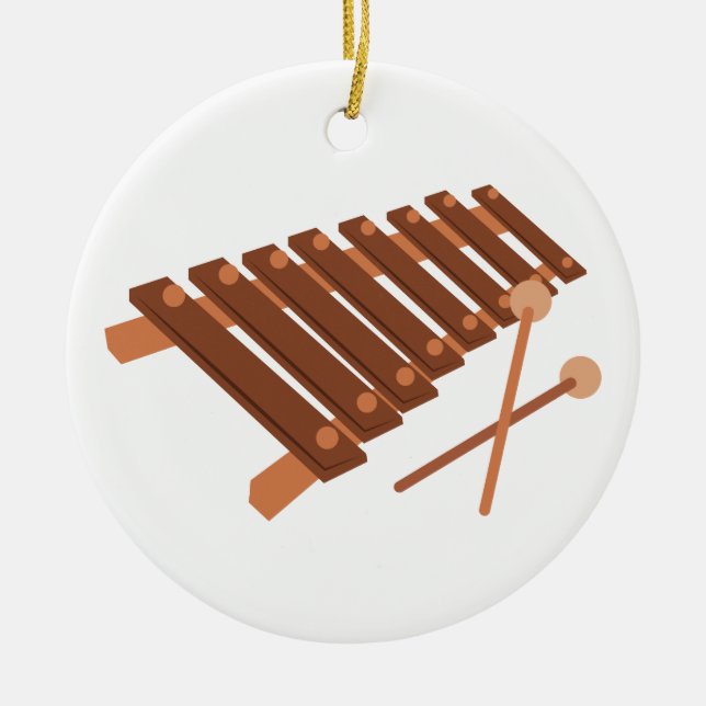 Xylophone Ceramic Tree Decoration (Front)