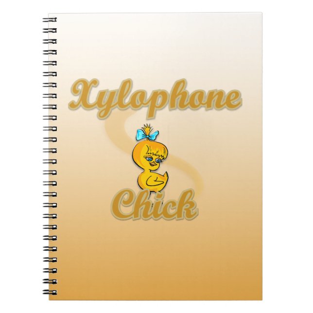 Xylophone Chick Spiral Notebook (Front)
