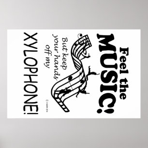 Xylophone Feel The Music Poster