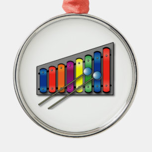 Xylophone Metal Tree Decoration