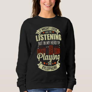 Xylophone Music Instrument Notes Player Glockenspi Sweatshirt