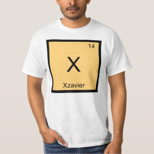 Xzavier Name Chemistry Element Periodic Table T-Shirt