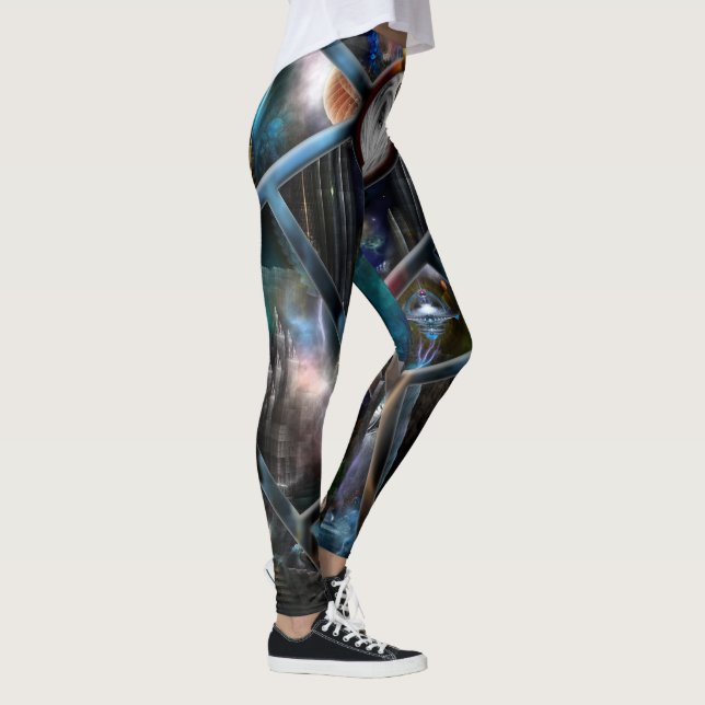 Xzendor7 Realm Of Fractal Fantasies Matrix Legging (Right)