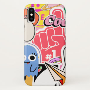 Y2K Aesthetic Cool Stickers Case-Mate iPhone Case