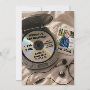 Y2K Birthday Photo Invitation
