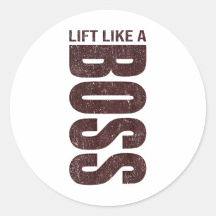 Y2k Fitness Quote Gym Training Discipline Yoga Spo Classic Round Sticker