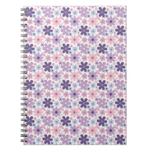 Y2K Flower Pattern Notebook