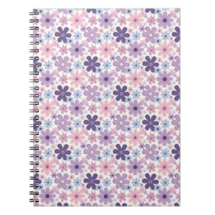 Y2K Flower Pattern Notebook