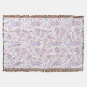 Y2K Flower Pattern Throw Blanket
