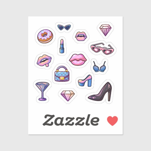 Y2K glamour girl set (Sheet)