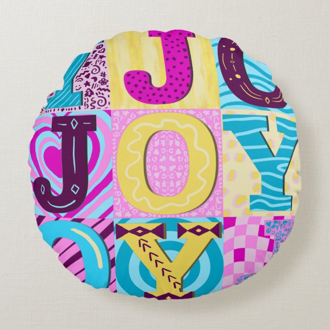 Y2K Joy Round Cushion (Front)
