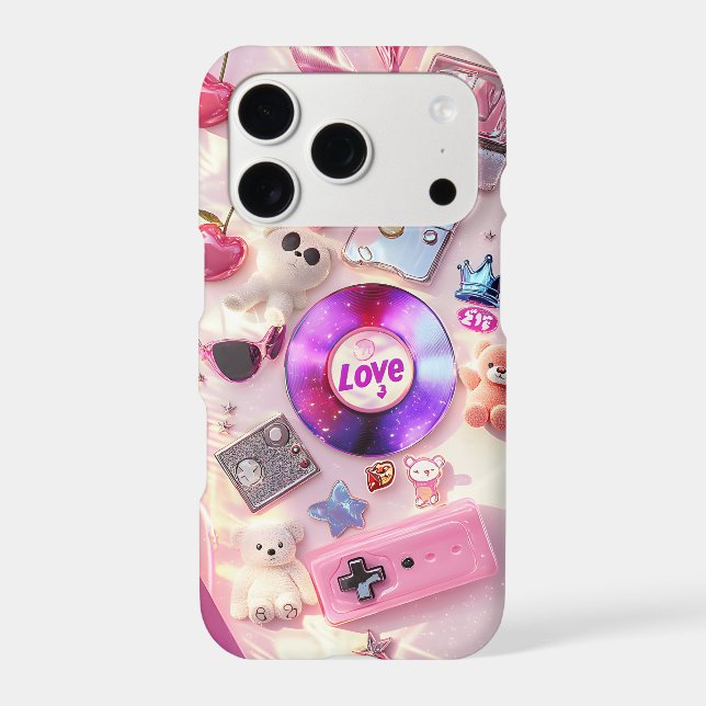 Y2K Nostalgia Collage iPhone Case | 2003 Vibes (Back)