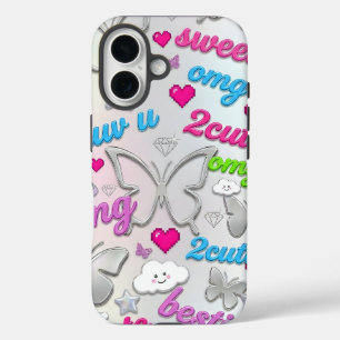Y2K Phone Case Aesthetic 2000s Nostalgia Butterfly