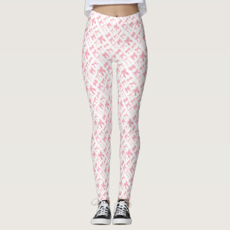 Y2K Pink Trendy Fairycore Bows Leggings