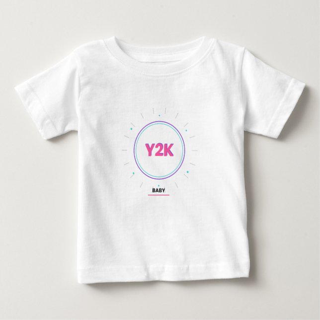 Y2K Retro Nostalgia Chrome T-Shirt (Front)