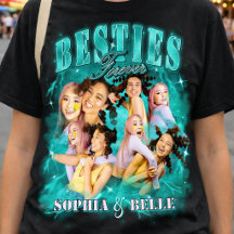 Y2K Vintage 90s BFF Bootleg Teal Cool Besties Rap