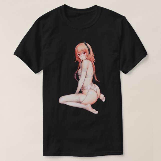 y anime girl  T-Shirt (Design Front)