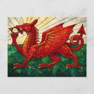 Y Ddraig Goch / Red Dragon Postcard
