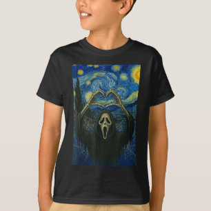 Y Face Horror Ghost Heart Hands Creepy Halloween  T-Shirt