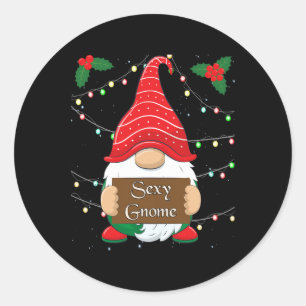 Y Gnome Matching Family Christmas Pyjamas X-mas Ho Classic Round Sticker