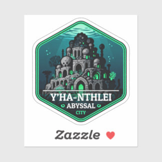 Y’ha-nthlei Abyssal City Vintage Travel Badge