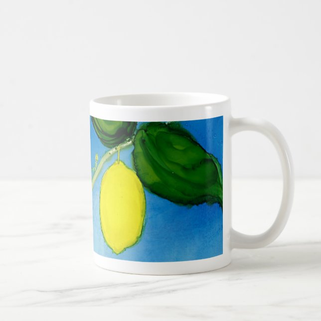 Y is for Yellow alphabet art mug (Right)