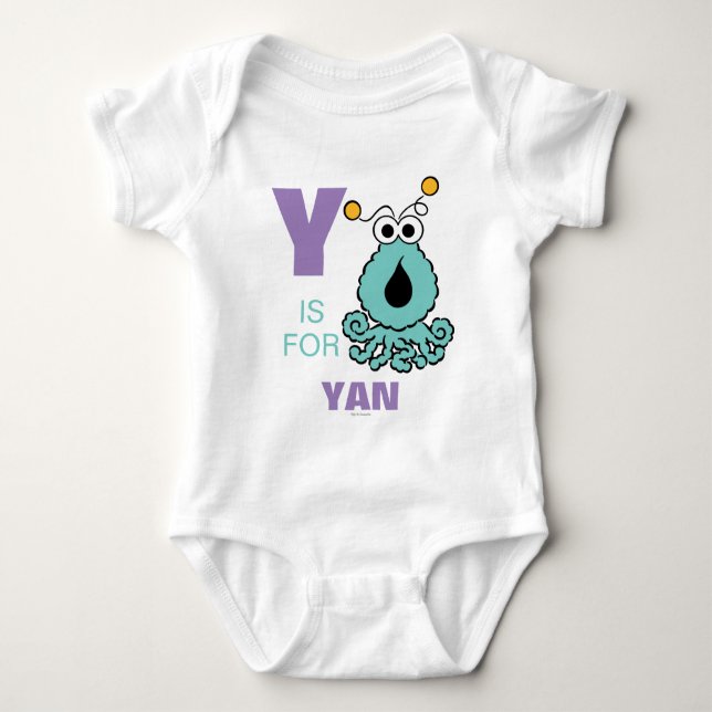 Y is for Yip-Yips | Add Your Name Baby Bodysuit (Front)
