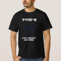 Y=mx+b is my favourite one-liner