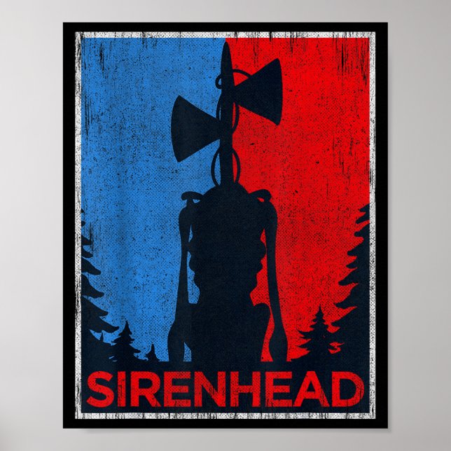 Y Siren Head Meme Gamer Kids Boys Girls Xmas  Poster (Front)