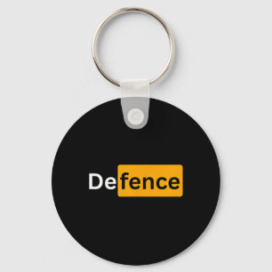 Y Soccer Footbyll Gifts - Defence Key Ring