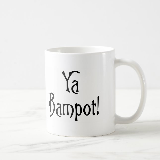 Ya Bampot funny Scottish banter patter slang Coffee Mug (Right)