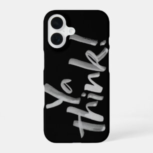 Ya think! Saucy Artsy Brush Lettering Calligraphy iPhone 16 Case