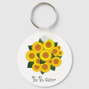 Ya-Ya Sunflower Key Ring
