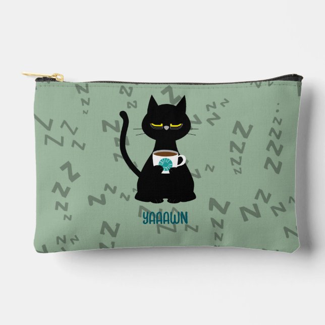 YAAAWN sleepy cat accessories pouch (Front)