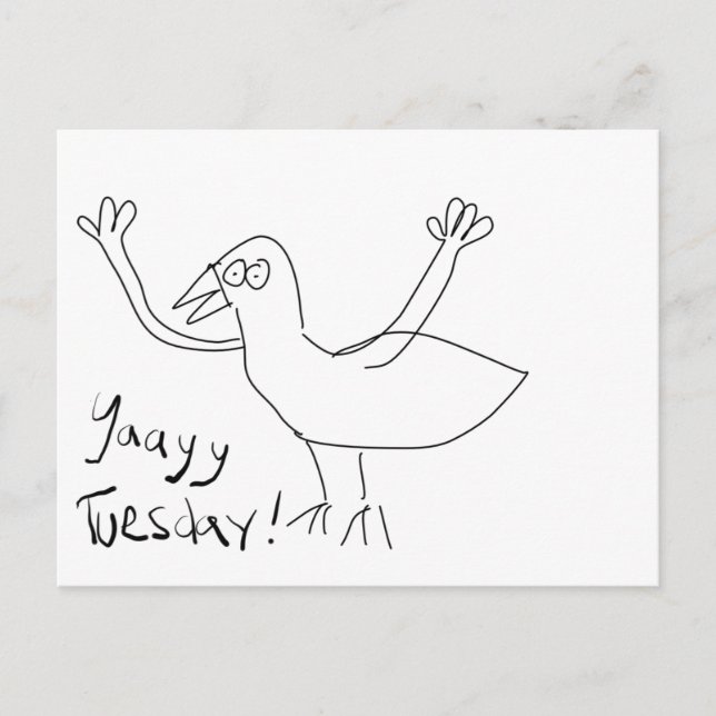 Yaayy Tuesday! Postcard (Front)