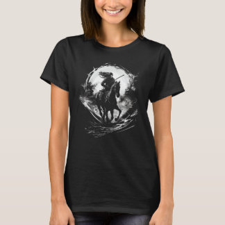 Yabusame Horseback Archery Japanese Samurai Warrio T-Shirt