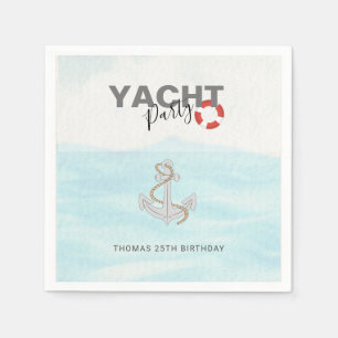 Yacht Boat Cruise Birthday Party  Napkin