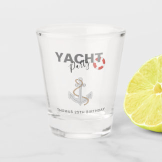Yacht Boat Cruise Birthday Party  Shot Glass