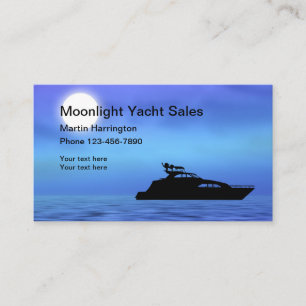 Yacht Boat Sales And Maintenance Business Card