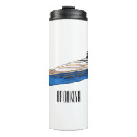 Yacht cartoon illustration