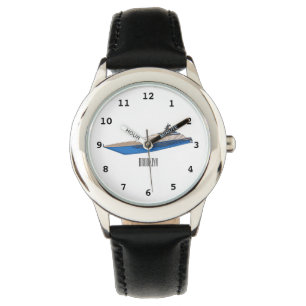 Yacht cartoon illustration watch